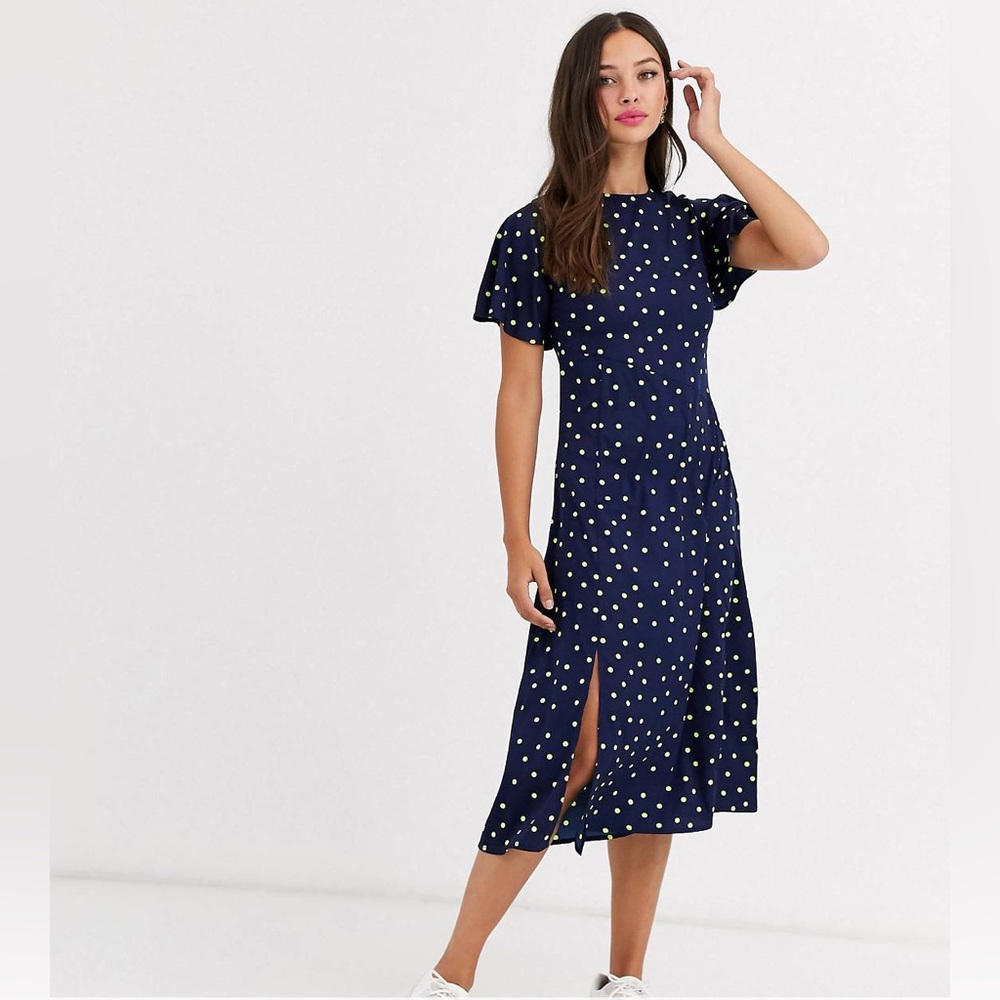 ASOS Wednesdays Girl Midi Shift Dress